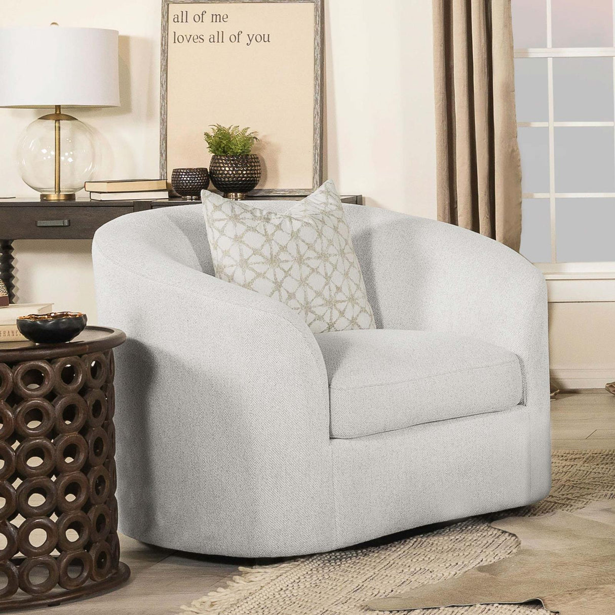 Rainn Upholstered Tight Back Chair Latte by Coaster at Eve Furniture