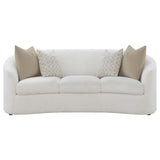 Rainn Upholstered Tight Back Sofa Latte