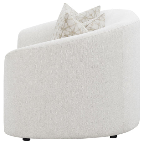 Rainn Latte Upholstered Tight Back Loveseat by Coaster at Eve Furniture