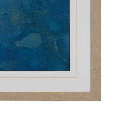 Rainy Day by Liz St. Andre Hand-Embellished Textured Framed Artwork Matted under Glass by Mercana at Eve Furniture