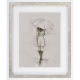Rainy Day Rendezvous by Mercana Studio Hand Embelished Textured Framed Art Print Matted under Glass by Mercana at Eve Furniture