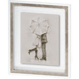 Rainy Day Rendezvous by Mercana Studio Hand Embelished Textured Framed Art Print Matted under Glass by Mercana at Eve Furniture
