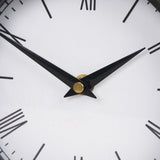 Raisa Black w/ Gold Antiquing Metal Table Clock by Mercana at Eve Furniture