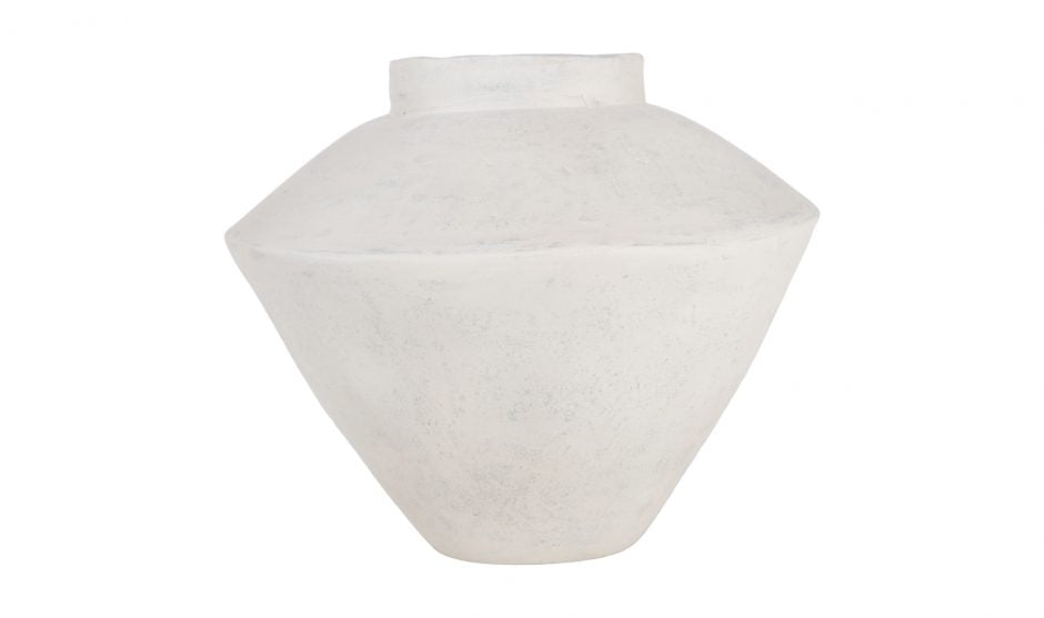Raja Large Decorative Vessel Beige by Moe's Home at Eve Furniture