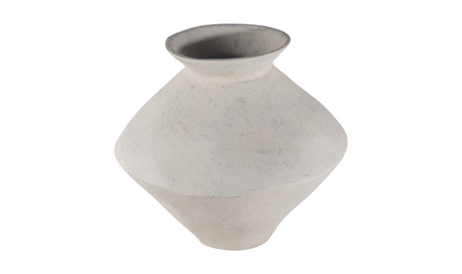 Raja Medium Decorative Vessel White by Moe's Home at Eve Furniture