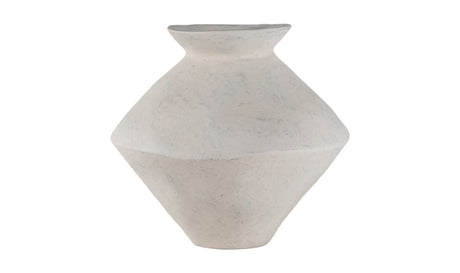 Raja Medium Decorative Vessel White by Moe's Home at Eve Furniture