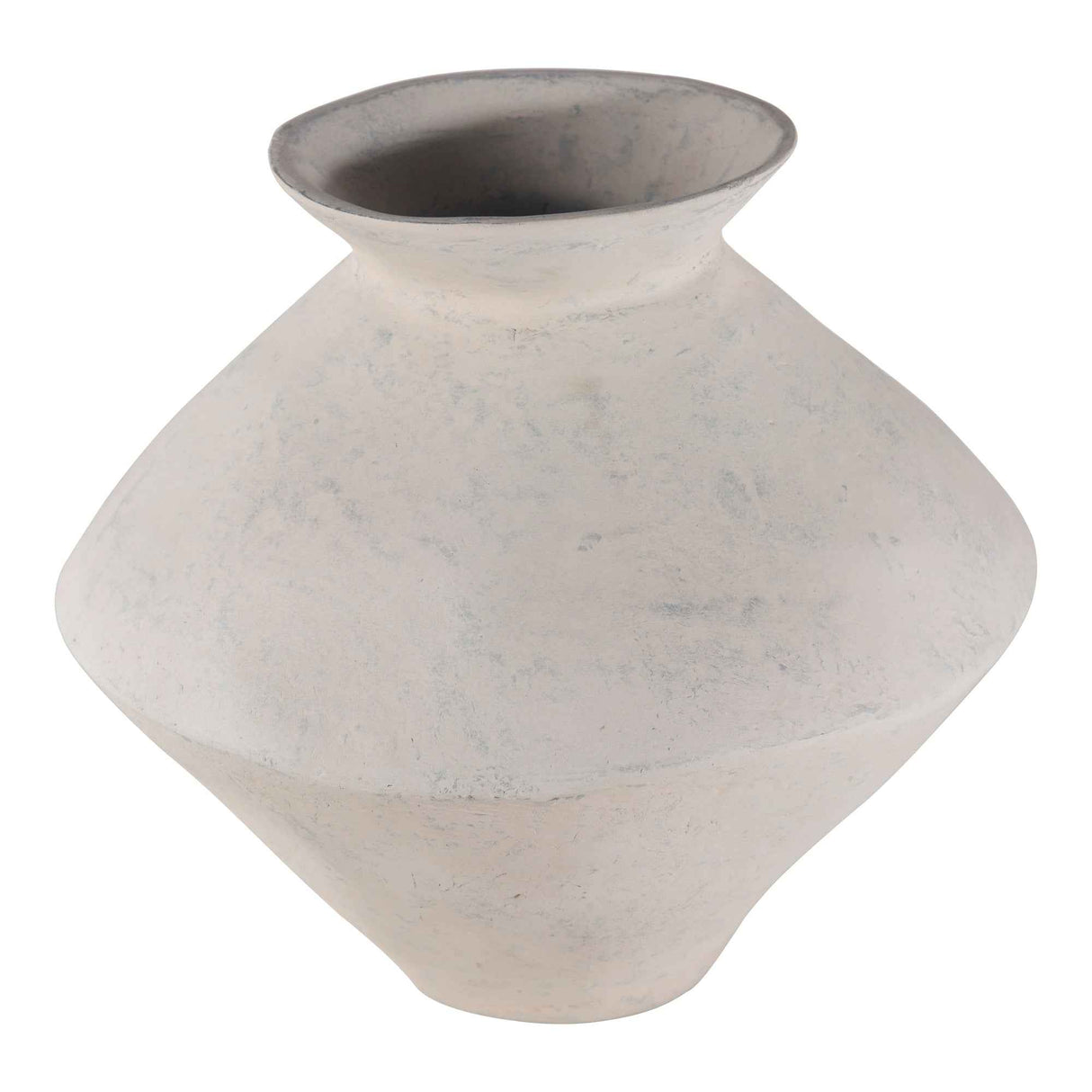 Raja White Medium Decorative Vessel