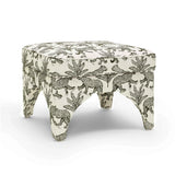 Raji Leopard Jacquard Ottoman by TOV Furniture at Eve Furniture