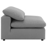 Raleigh Grey Boucle Upholstered Armless Chair