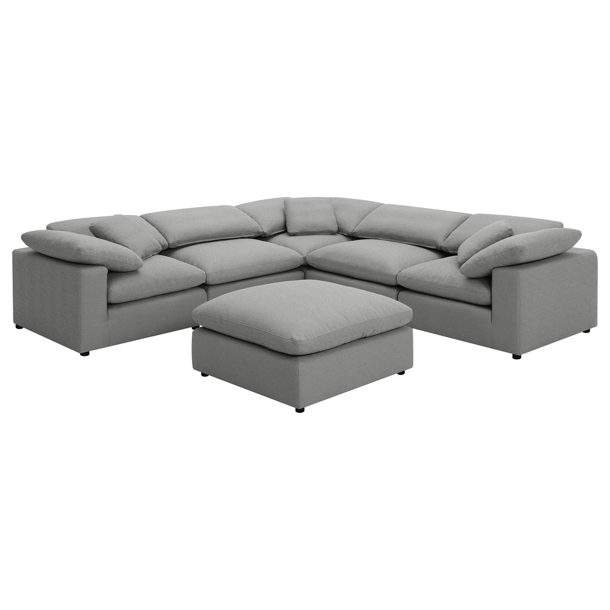 Raleigh Grey 6-piece Boucle Upholstered Modular Sectional by Coaster at Eve Furniture