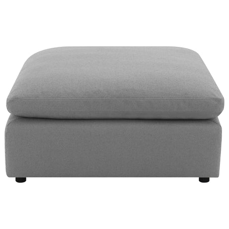 Raleigh Grey Boucle Upholstered Ottoman by Coaster at Eve Furniture