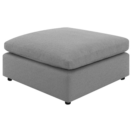 Raleigh Grey Boucle Upholstered Ottoman by Coaster at Eve Furniture