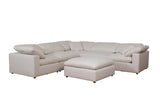 Raleigh Ivory 6-piece Boucle Upholstered Modular Sectional Sofa by Coaster at Eve Furniture