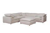 Raleigh Ivory 6-piece Boucle Upholstered Modular Sectional Sofa by Coaster at Eve Furniture
