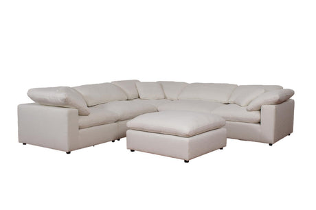 Raleigh Ivory 6-piece Boucle Upholstered Modular Sectional Sofa by Coaster at Eve Furniture