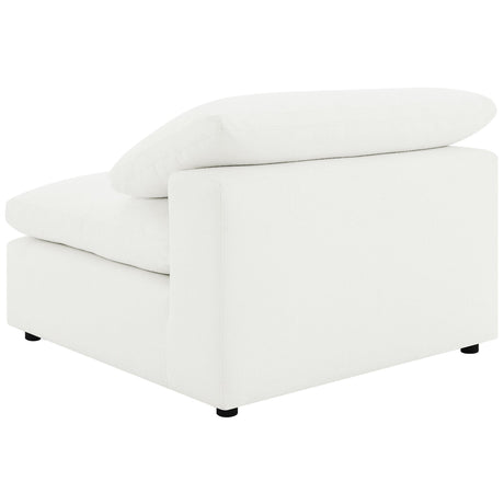 Raleigh Ivory Boucle Upholstered Armless Chair by Coaster at Eve Furniture