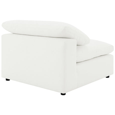 Raleigh Ivory Boucle Upholstered Armless Chair by Coaster at Eve Furniture