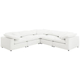 Raleigh Ivory Boucle Upholstered Armless Chair by Coaster at Eve Furniture