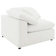 Raleigh Ivory Boucle Upholstered Corner Chair by Coaster at Eve Furniture