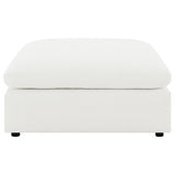 Raleigh Ivory Boucle Upholstered Ottoman by Coaster at Eve Furniture