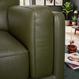 Raleigh Sustainable FSC Wood 3-Seater Top Grain Leather Sofa by Ashcroft Furniture at Eve Furniture