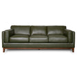 Raleigh Sustainable FSC Wood 3-Seater Top Grain Leather Sofa by Ashcroft Furniture at Eve Furniture
