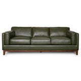 Raleigh Sustainable FSC Wood 3-Seater Top Grain Leather Sofa by Ashcroft Furniture at Eve Furniture
