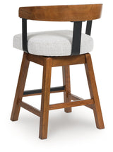 Ralene Medium Brown Counter Height Barstool (Set of 2), Set of 2 by Ashley at Eve Furniture
