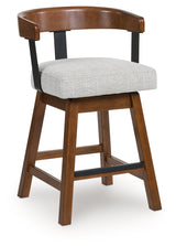 Ralene Medium Brown Counter Height Barstool (Set of 2), Set of 2 by Ashley at Eve Furniture