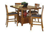 Ralene Medium Brown Counter Height Dining Extension Table by Ashley at Eve Furniture