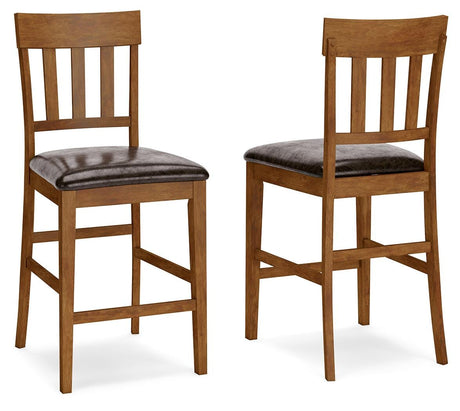 Ralene Medium Brown Counter Height Set by Ashley at Eve Furniture