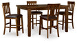 Ralene Medium Brown Counter Height Set by Ashley at Eve Furniture