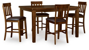 Ralene Medium Brown Counter Height Set by Ashley at Eve Furniture