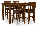 Ralene Medium Brown Counter Height Set by Ashley at Eve Furniture