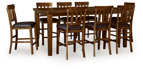 Ralene Medium Brown Counter Height Set by Ashley at Eve Furniture