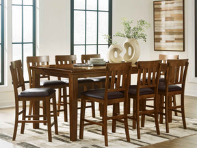 Ralene Medium Brown Counter Height Set by Ashley at Eve Furniture