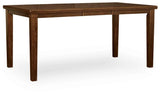 Ralene Medium Brown Counter Hight Dining Table and 6 Barstools by Ashley at Eve Furniture