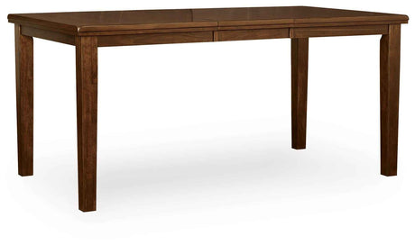 Ralene Medium Brown Counter Hight Dining Table and 6 Barstools by Ashley at Eve Furniture