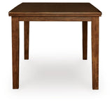 Ralene Medium Brown Counter Hight Dining Table and 6 Barstools by Ashley at Eve Furniture