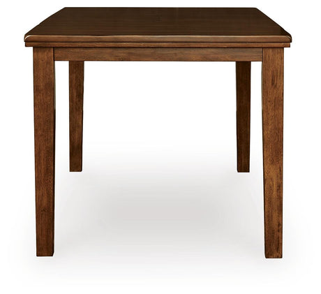 Ralene Medium Brown Counter Hight Dining Table and 6 Barstools by Ashley at Eve Furniture
