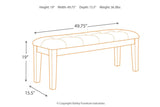 Ralene Medium Brown Dining Bench by Ashley at Eve Furniture