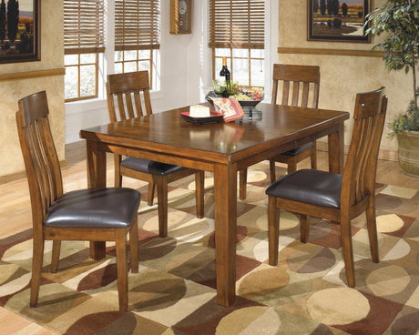 Ralene Medium Brown Extendable Dining Set by Ashley at Eve Furniture