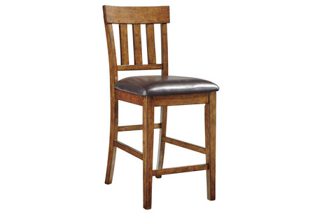 Ralene Medium Brown Counter Height Barstool, Set of 2 by Ashley at Eve Furniture