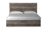 Ralinksi Gray King Panel Bed by Ashley at Eve Furniture