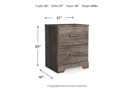 Ralinksi Gray Nightstand by Ashley at Eve Furniture