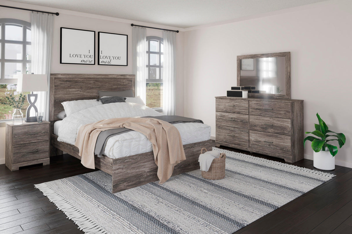Ralinksi Gray Queen Panel Bed by Ashley at Eve Furniture