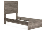 Ralinksi Gray Twin Panel Bed by Ashley at Eve Furniture