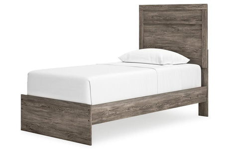 Ralinksi Gray Twin Panel Bed by Ashley at Eve Furniture