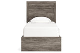 Ralinksi Gray Twin Panel Bed by Ashley at Eve Furniture
