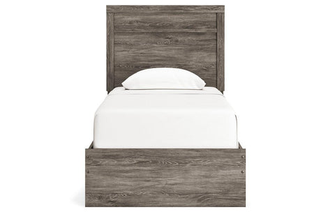 Ralinksi Gray Twin Panel Bed by Ashley at Eve Furniture